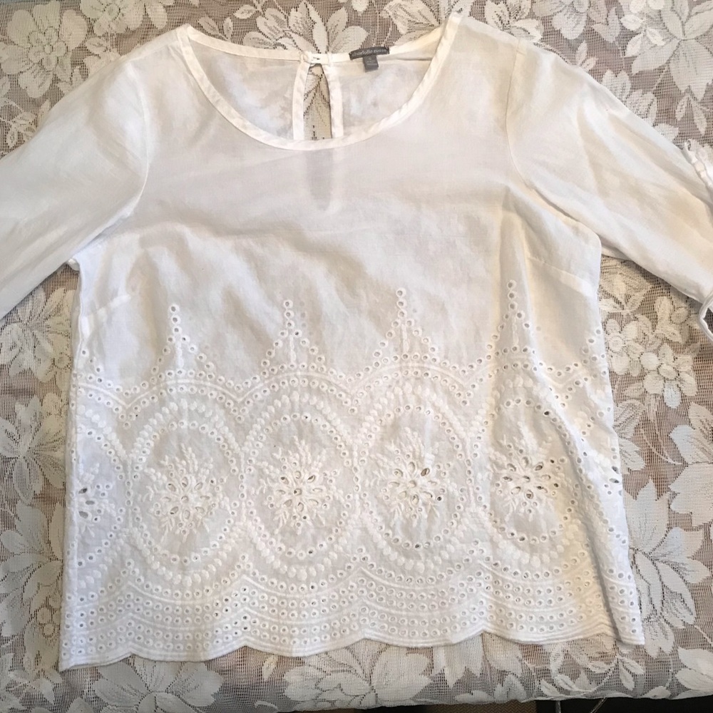 Charlotte Russe White Blouse with wide sleeves